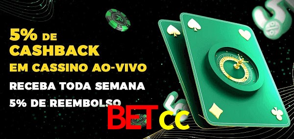 Promoções do cassino ao Vivo betcc